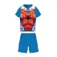 Pyjama d'été en coton à manches courtes pour enfants - Spiderman - rouge - 104