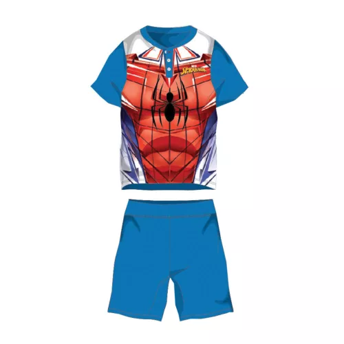 Pyjama d'été en coton à manches courtes pour enfants - Spiderman - rouge - 98