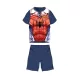 Pyjama en coton d'été à manches courtes pour enfants - Spiderman - bleu foncé - 98