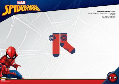 Chaussettes en peluche antidérapantes Spiderman pour enfants - rouge - 31-34