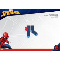   Chaussettes en peluche antidérapantes Spiderman pour enfants - bleu foncé-bleu clair-rouge - 27-30