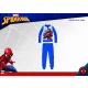 Pyjama d'hiver en interlock de coton pour enfants - Spiderman - bleu moyen - 134