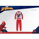 Pyjama d'hiver en interlock de coton pour enfants - Spiderman - rouge - 140