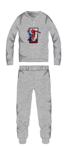 Pyjama en coton d'hiver Spiderman pour enfants - pyjama interlock - gris - 110