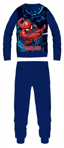Pyjama polaire Spiderman - Pyjama d'hiver épais pour enfants - bleu foncé - 110
