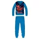 Pyjama polaire Spiderman - Pyjama d'hiver épais pour enfants - bleu clair - 110