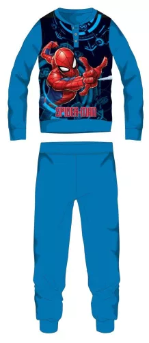 Pyjama polaire Spiderman - Pyjama d'hiver épais pour enfants - bleu clair - 122