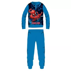   Pyjama polaire Spiderman - Pyjama d'hiver épais pour enfants - bleu clair - 128