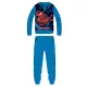 Pyjama polaire Spiderman - Pyjama d'hiver épais pour enfants - bleu clair - 128