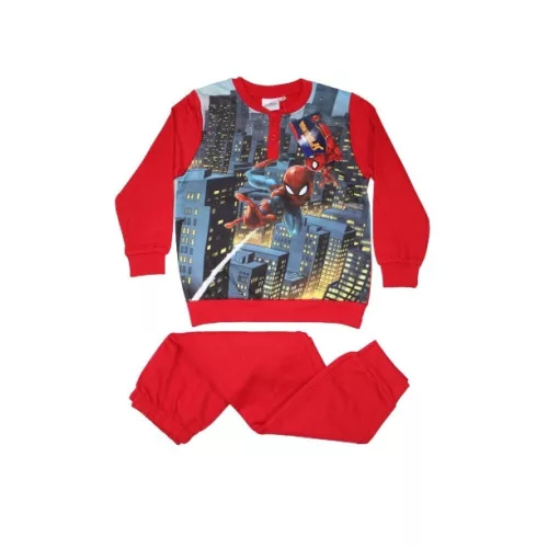 Pyjama d'hiver en flanelle pour enfants - Spiderman - rouge - 104