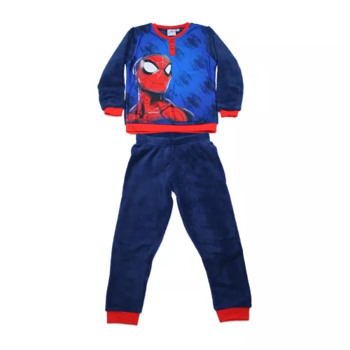 Pyjama d'hiver en coton pour enfants - Avengers - bleu moyen - 98