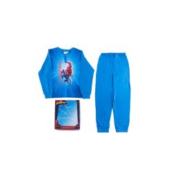   Pyjama enfant en coton fin et long - Spiderman - 128 - bleu moyen