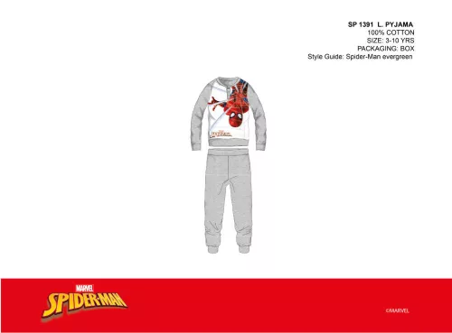 Spider-Man pyjama fin en coton pour enfants - pyjama en jersey