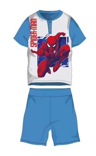 Pyjama en jersey de coton d'été à manches courtes pour enfants - Spiderman