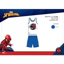   Pyjama en coton sans manches d'été pour enfants - Spiderman