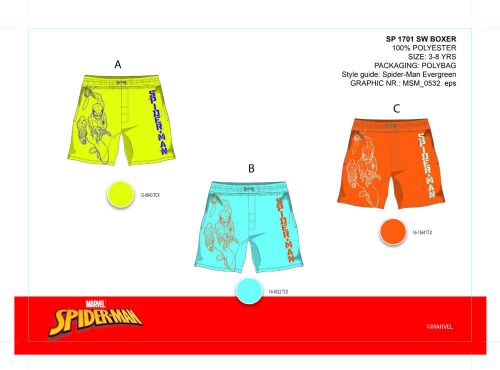 Spiderman enfant maillot de bain - bleu clair - 128