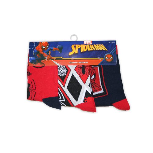 Chaussettes en coton pour enfants - 3 paires - Spiderman