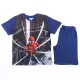 Pyjama en coton à manches courtes pour enfants - Spider-Man - bleu foncé - 134