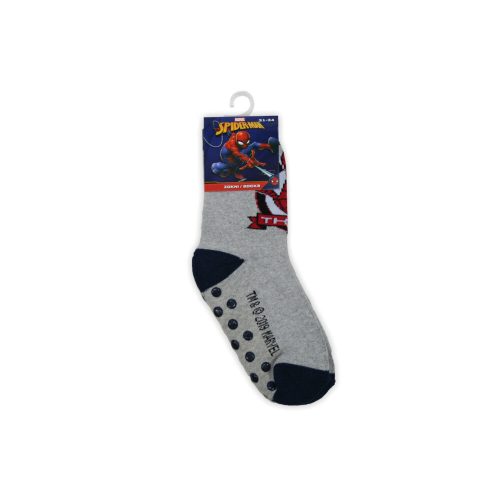 Chaussettes de bébé antidérapantes - Spider-Man - peluche - gris - 23-26