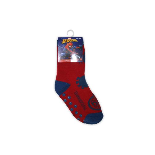 Chaussettes de bébé antidérapantes - Spider-Man - peluche - Spider-Man - rouge-bleu - 27-30