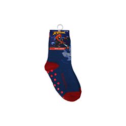   Chaussettes de bébé antidérapantes - Spider-Man - peluche - Spider-Man - bleu foncé - 23-26