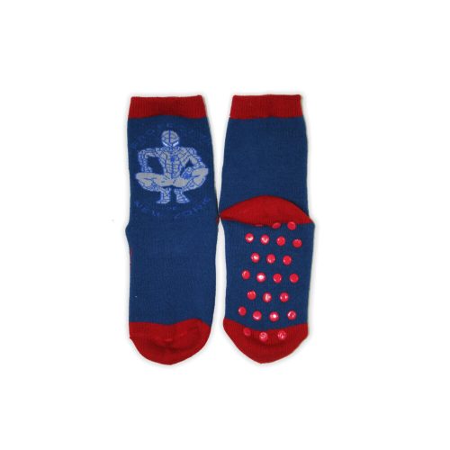 Chaussettes de bébé antidérapantes - Spider-Man - peluche - Spider-Man - bleu foncé - 31-34