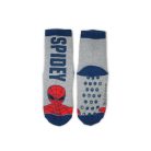 Chaussettes de bébé antidérapantes - Spider-Man - peluche - Spider-Man - gris - avec inscription Spidey - 23-26