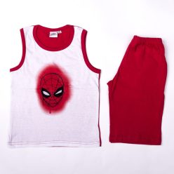   Ensemble d'été en coton pour garçon Spiderman - ensemble débardeur-short - rouge - 98