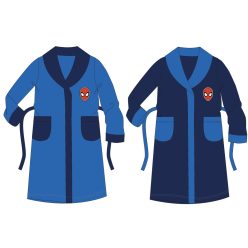 Peignoir corail pour enfants Spiderman - bleu foncé - 128