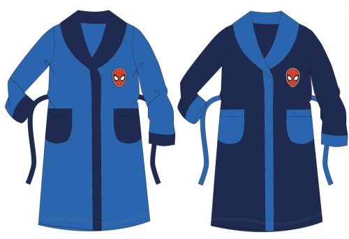 Peignoir corail pour enfants Spiderman - bleu clair - 110