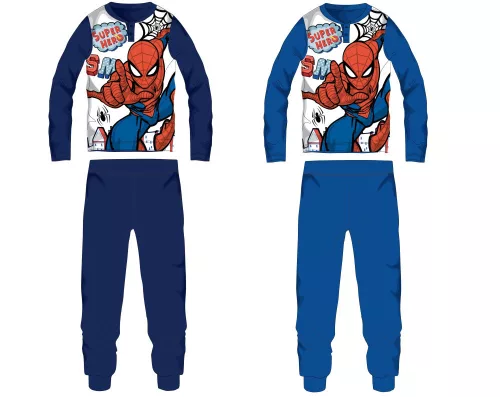 Pyjama pour enfants en jersey en coton Spiderman - bleu moyen - 122