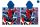 Spider-Man couverture de lit - 220 x 250 cm - bleu moyen