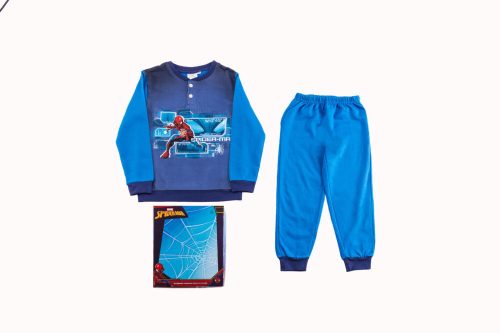 Pyjama enfant en flanelle - Spiderman - bleu moyen - 98
