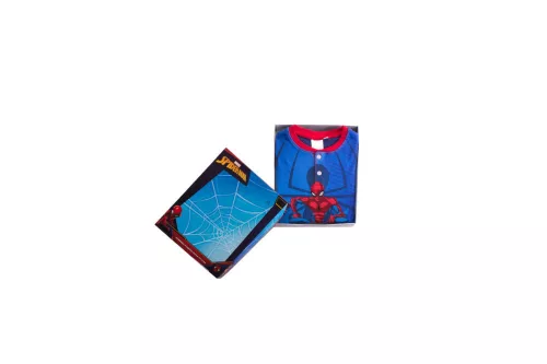 Pyjama en coton épais pour enfants - Spiderman - bleu foncé-bleu - 104