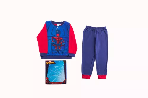 Pyjama en coton épais pour enfants - Spiderman - bleu foncé-rouge - 98
