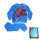 Pyjama en coton d'hiver pour enfants - Spiderman - bleu moyen - 128