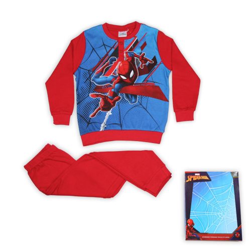 Pyjama en coton d'hiver pour enfants - Spiderman - rouge - 98