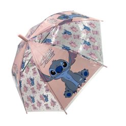 Parapluie semi-automatique Stitch Disney - 68cm - Rose