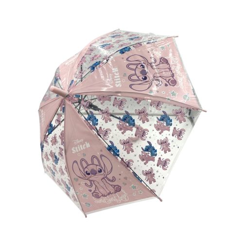 Parapluie semi-automatique Stitch Disney - 68cm - Rose