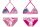 Maillot de bain deux pièces Stitch pour les filles - haut de bikini triangle - rose - 116
