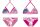Maillot de bain deux pièces Stitch pour les filles - haut de bikini triangle - rose - 98