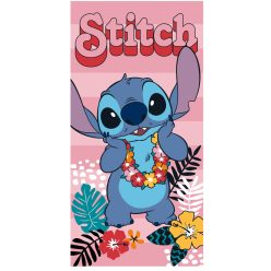   Disney Stitch Ohana Signifie Famille Serviette de plage en coton éco-responsable à séchage rapide - 70x140 cm