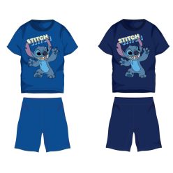   Disney Stitch ensemble d'été en coton - ensemble t-shirt-short - bleu foncé - 110