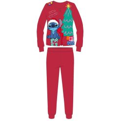 Stitch vastag interlock karácsonyi pamut pizsama nőknek