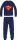 Pyjama en coton fin pour homme Superman - pyjama en jersey - bleu foncé - S