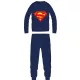 Pyjama en coton fin pour homme Superman - pyjama en jersey - bleu foncé