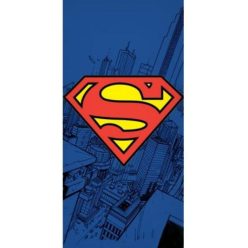   Serviette de plage pour enfant Superman - 100% coton - 70x140 cm - bleu foncé