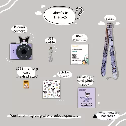 Kiimento Kuromi Model A digitális kamera gyerekeknek