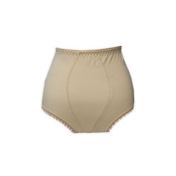   Culotte grande taille pour femme - sculptante - avec maintien supplémentaire à l'avant - beige - 58