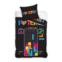 Ensemble de housse de couette Tetris 140x200 cm, 70x90 cm